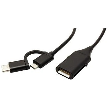 Roline 11.02.8327 USB A(F) + USB A(M) - microUSB B(M) + USB C(M), OTG
