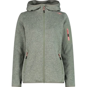 CMP Дамско поларено яке CMP Women's Jacket Fix Hood Jacquard Knitted 3H19826 Fleece jacket - Avocado / Pistacchio - размер 34 (EU) (105-4940-3211)