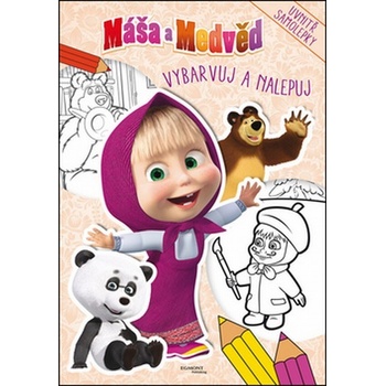Máša a medveď Príbehy. Maľovánky. Hádanky. Veselé úlohy