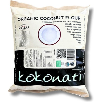 Ceylon Kokonati Bio Raw kokosová mouka bezlepková 1000 g