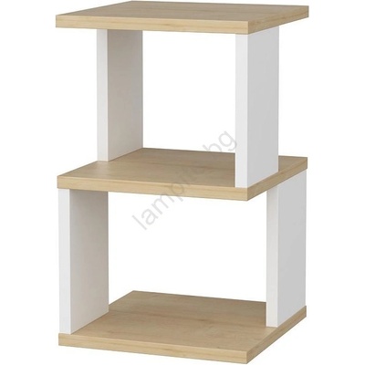 ASIR GROUP Нощно шкафче zuna, дъб/бяло (as3284)