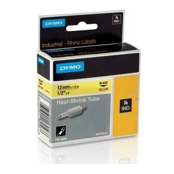 DYMO Rhino 18056, S0718310, 12mm x 1, 5m черен печат / жълт фон, оригинална лента (18056)