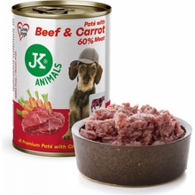 JK Animals Adult Beef & Carrot Premium Paté with Chunks superprémium 400 g
