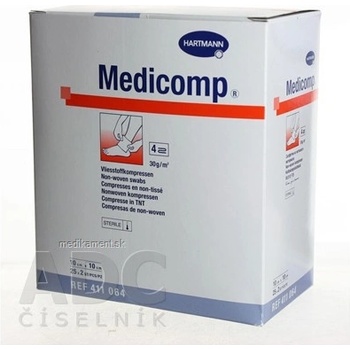 Medicomp Kompres sterilní 10 x 10 cm/25 x 2 ks