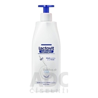 Lactovit Telové mlieko vyživujúce, na normálnu až suchú pokožku 400 ml