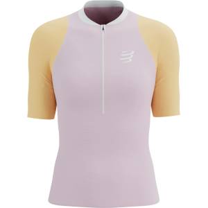 Compressport Дамска тениска Compressport Women's Trail Racing Postural S/S Top Running shirt - Roseate / Orange (916-3351-0212)