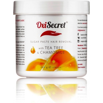 OxiSecret depilační cukrová pasta Heřmánek a Teatree Classic 400 g – Zboží Dáma