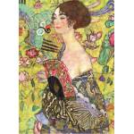 Educa - Puzzle Klimt: Lady with Fan - 1 000 piese