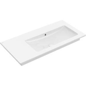 Villeroy & Boch Venticello - Умивалник за вграждане 100x50 см, с преливник, без отвор за смесител, CeramicPlus, алпийско бяло 4134R3R1 (4134R3R1)