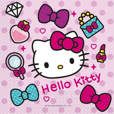 Procos Ubrousky Hello Kitty 33x33cm 20ks – Zbozi.Blesk.cz