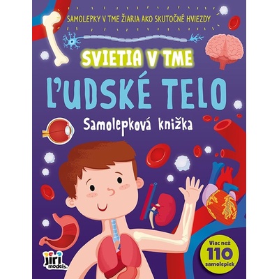 samolepková svietiaca knižka Ľudské telo