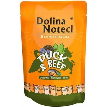 Dolina Noteci Dolina Noteci Superfood Adult cat Duck and Beef - Пауч за израснали котки с патешко и говеждо 85гр