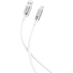 XO Кабел usb-usb-c, nb251, 1м, 6a, бял - xo