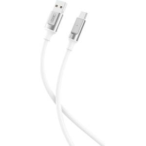 XO Кабел usb-usb-c, nb251, 1м, 6a, бял - xo