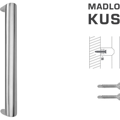 MPkovania FT - MADLO kód K40 40x20 mm ST ks Rozteč madla: 350 mm, Rozmer profilu madla: 40x20 mm, Dĺžka: 370 mm