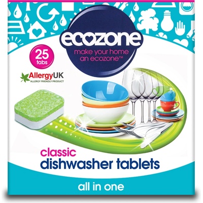 Ecozone tablety do umývačky Brilliance všetko v jednom 25 ks