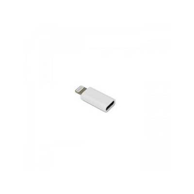 Преходник SBOX от Lightning (M) към TYPE-C (ж), бял, AD. IPH-TYPEC