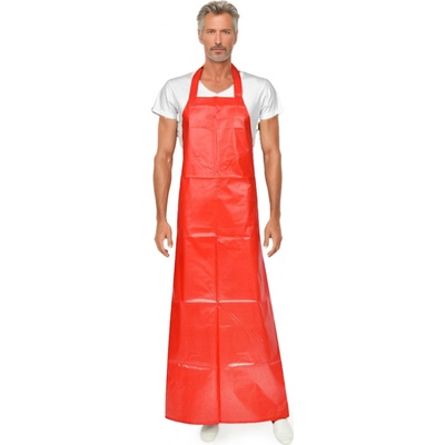 2P Servis Zástěra nepropustná 140x120cm 140x120cm červená