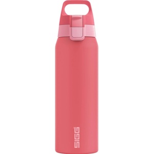 SIGG - Insulated drinking bottle - Thermos bottle Shield Therm One Multicolor Ruby - carbonated drinks - leak-proof - dishwasher safe - BPA-free - 90% recycled stainless steel - pink - 6228.60 (6228.60)