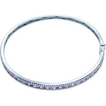 SAVICKI Гривна savicki: бяло злато. розови сапфири. диаманти