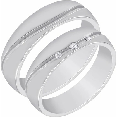 Eppi Zlaté svadobné obrúčky s diamantmi Zain RW34397
