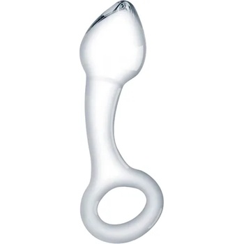 Sensual Стъклено дилдо Butt Plug "CRYSTAL DROP" 15 см