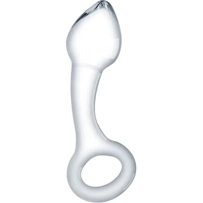 Sensual Стъклено дилдо Butt Plug "CRYSTAL DROP" 15 см