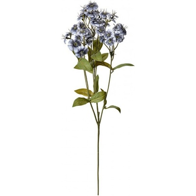 Dekorácia tmavo fialová umelá kvetina hvozdík - 8*8*63 cm - Clayre & Eef