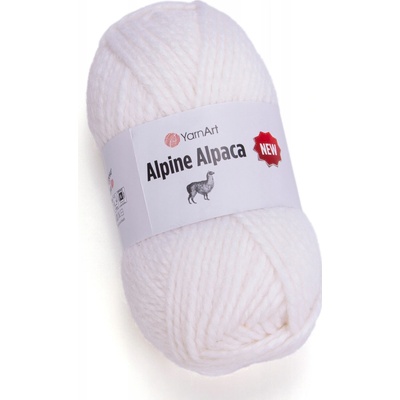 Priadza YarnArt Alpine Alpaca New 150 g / 120 m, farba 1440 biela