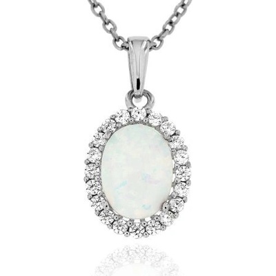 Zlatnictví U Kostela Stříbrný opálový přívěsek 185