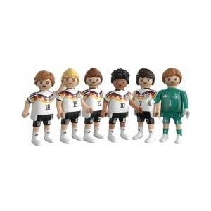 PLAYMOBIL | DFB | World Cup Collectors Set 2 | Football World Cup with Kai Havertz, Jamal Musiala, David Raum, Maximilian Mittelstädt, Nico Schlotterbeck & goalkeeper | 210450