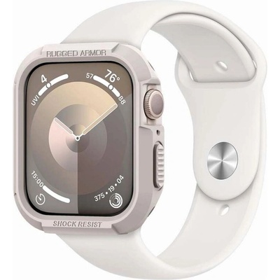 Spigen Хибриден кейс с висока степен на защита за Apple Watch 44мм, 45мм - Spigen Rugged Armor Case (бежов) (ACS07379 )