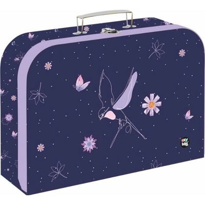 Oxybag Kufřík lamino PREMIUM LIGHT Flowers 34 cm