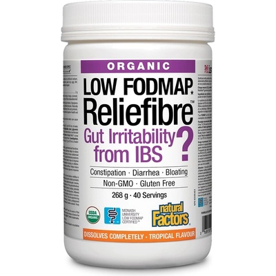 Natural Factors Reliefibre, тропически плодове, 268 g, Natural Factors