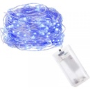 SPRINGOS LED reťaz Nano 1 m 10 LED 2x AA modrá