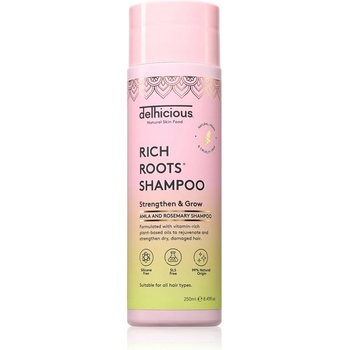 delhicious RICH ROOTS Strengthen & Moisturise Shampoo подсилващ шампоан с хидратиращ ефект 250ml