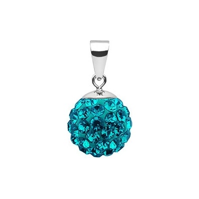 Nubis Stříbrný přívěšek s krystaly Crystals from Swarovski Blue Zircon NBS002 BZ