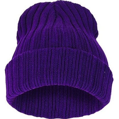 Blingstar zimní čepice Striped Blank Purple