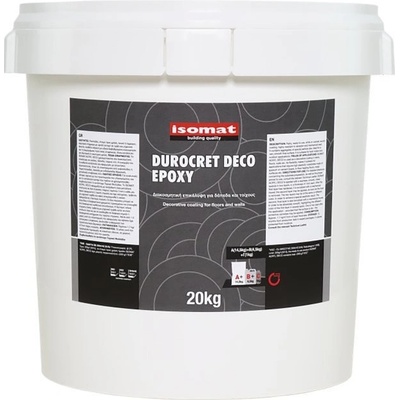 ISOMAT DUROCRET DECO EPOXY Trojsložkový dekorativní cemento-epoxidový potěr pro podlahy a stěny, bílá, 20 kg – Zbozi.Blesk.cz