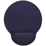 Manhattan Wrist Gel Support Pad And Mouse Mat, Blue, 241 x 203 x 40 Mm, Non Slip Base, Lifetime Warranty, Card Retail Packaging