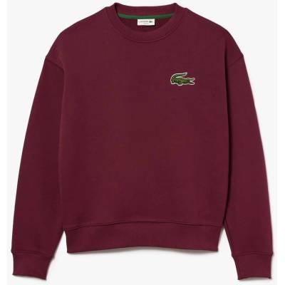 Lacoste Поларена блуза Lacoste Loose-Fit Fleece Sweatshirt - Red
