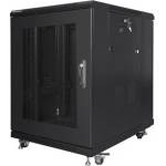 Lanberg Комуникационен шкаф Lanberg rack cabinet 19" free-standing 15U/600x800 (flat pack) with mesh door black (FF01-6815-23B)