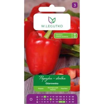 W. Legutko Сладък пипер Ожаровска - червен, тип блок