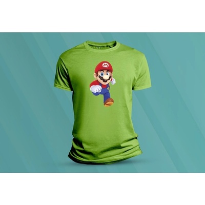 Sandratex dětské bavlněné tričko super mario 8. lime