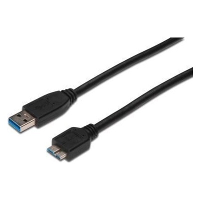 Assmann AK-300116-010-S USB 3.0, USB A M(plug)/microUSB B M(plug), 1m, černý