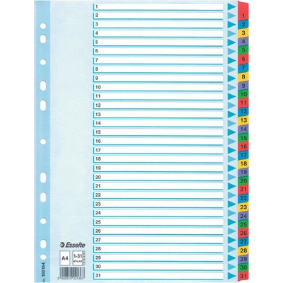 Rozdružovač A4 kartonový Mylar - 1 - 31, 392270