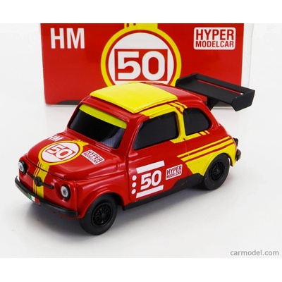Brumm Fiat 500 Brums N 50 Hm Hyper Modelcar 2024 Červená Žlutá Černá 1:43