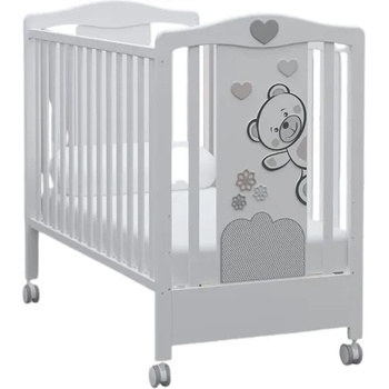Bambino Casa Бебешко креватче Bambino casa - Fiori, grigio (2045)