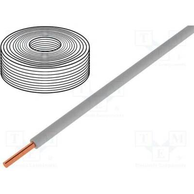 Donau 105-9 Vodič 0,2mm2 drát Cu PVC šedá 60V 1x0,2mm2 10m