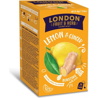 London Fruit & Herb Ovocný čaj s príchuťou Citróna a Zázvoru 20 vrecúšok